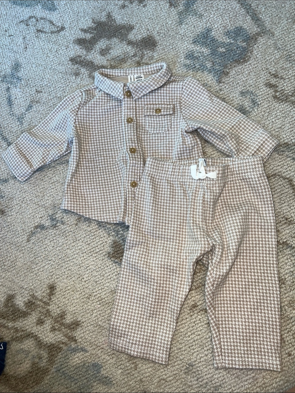 Baby Boy Houndstooth Matching Set